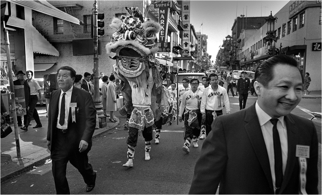 #155-E-30 San Francisco Chinatown: Dragon Dance Performers 1967